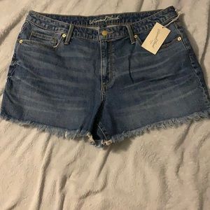 NWT Raw Hem Denim Shorts!